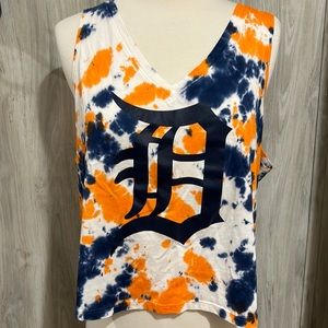 NWT Pink Victoria’s Secret MLB Detroit Tigers tye dyed shirt